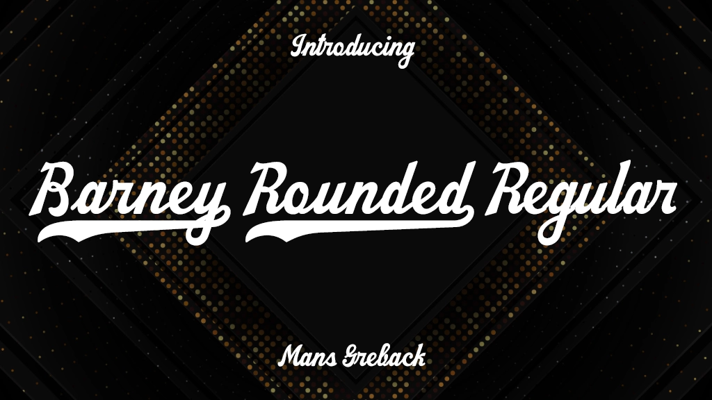 Barney Rounded Regular Font Sample Image 1