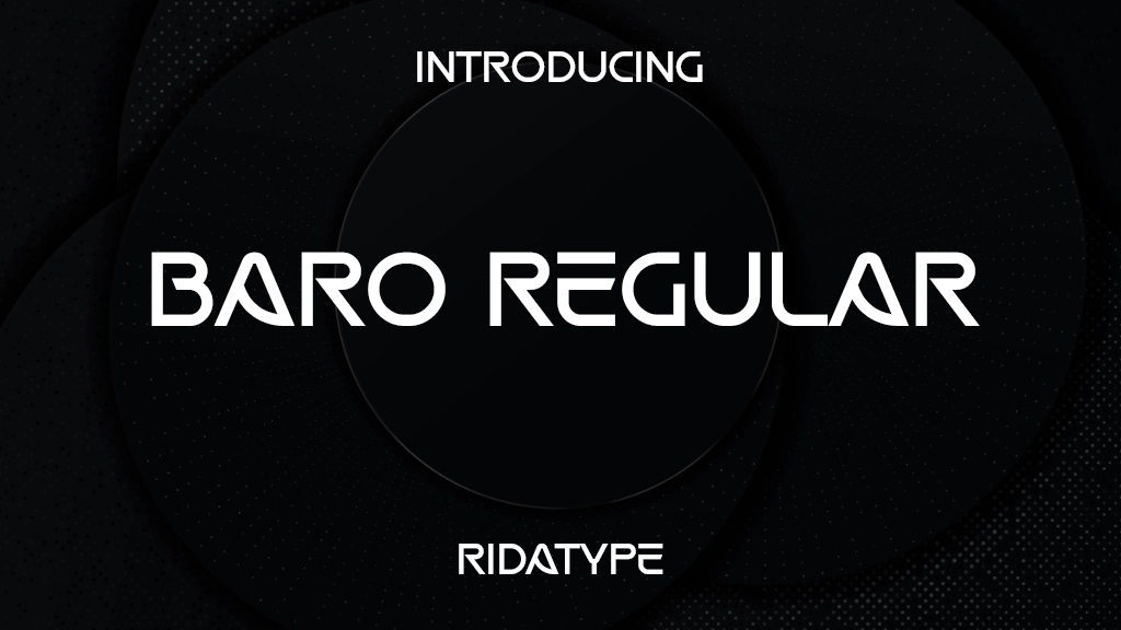 BARO Regular Font Sample Image 1