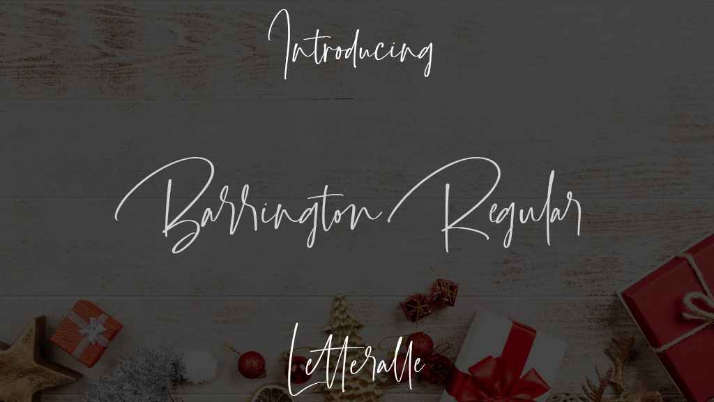 Barrington Regular Font Sample Images  1