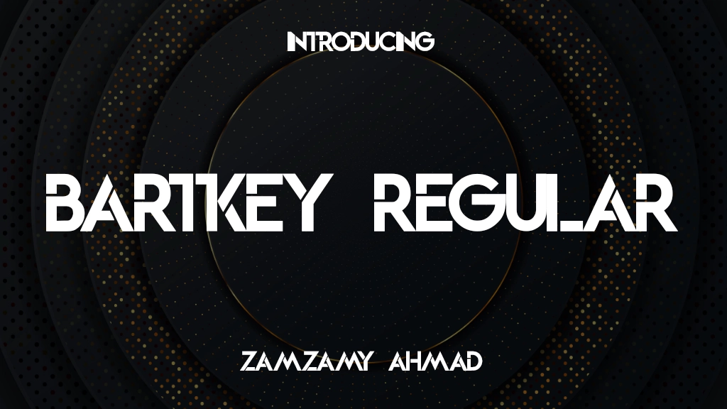 BARTKEY Regular Font Sample Image 1