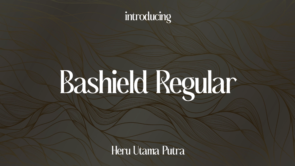 Bashield Regular Images d’exemples de polices  1