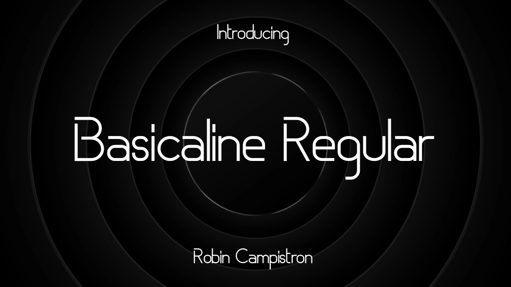 Basicaline Regular Font Sample Image 1