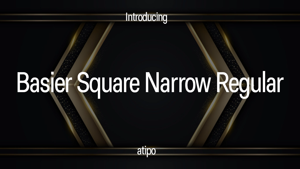 Basier Square Narrow Regular Font Sample Image 1