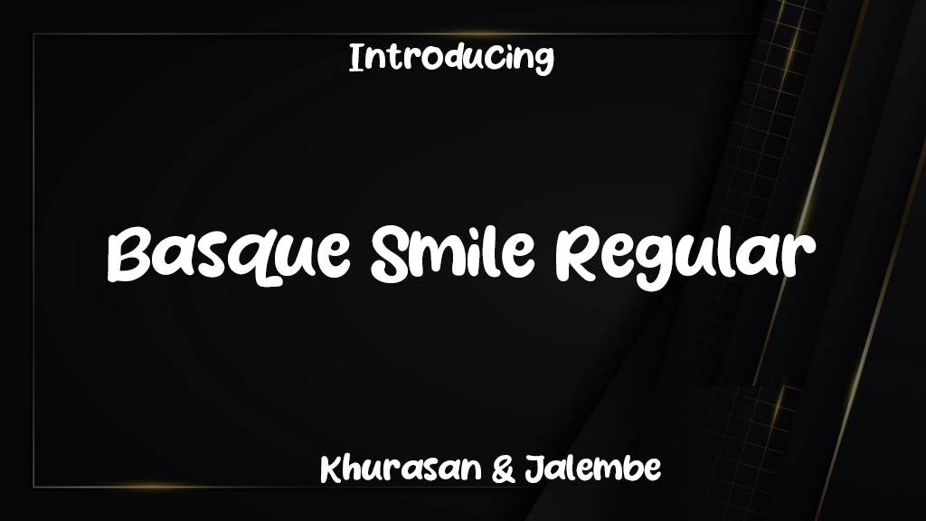 Basque Smile Regular Font Sample Image 1