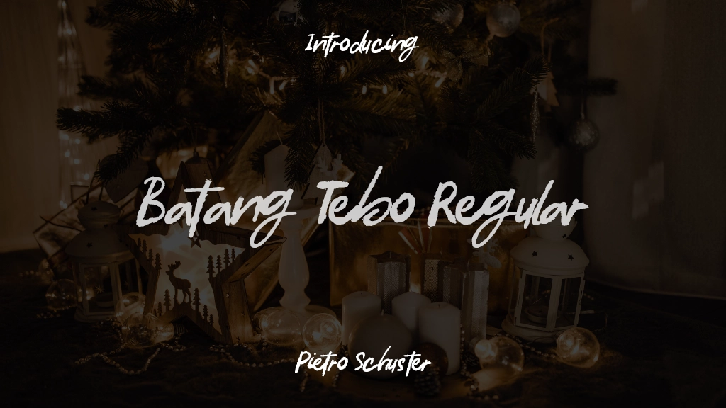 Batang Tebo Regular Font Sample Images  1