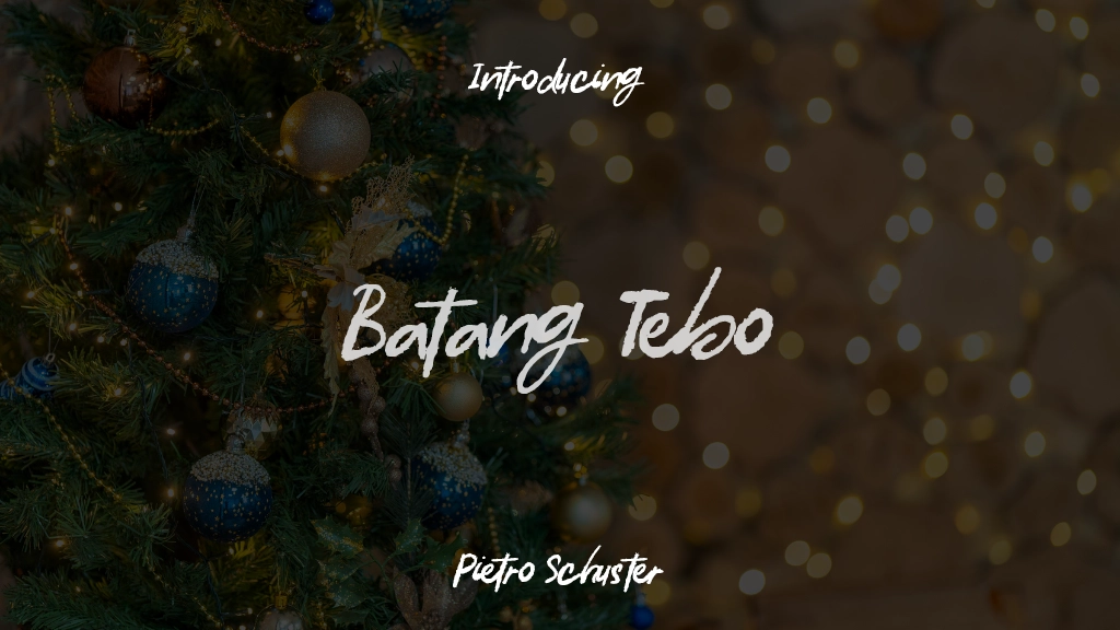 Batang Tebo Beispielbilder für Schriftarten  1