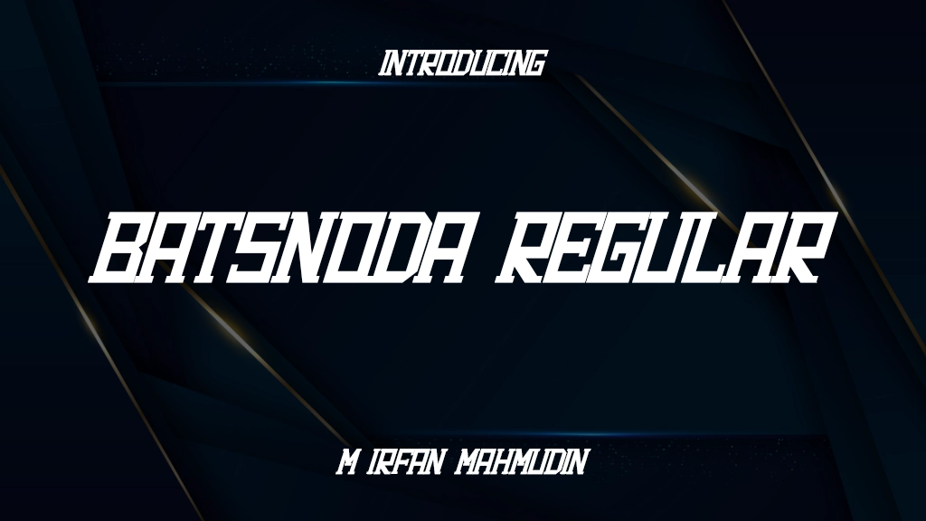 Batsnoda Regular Font Sample Image 1