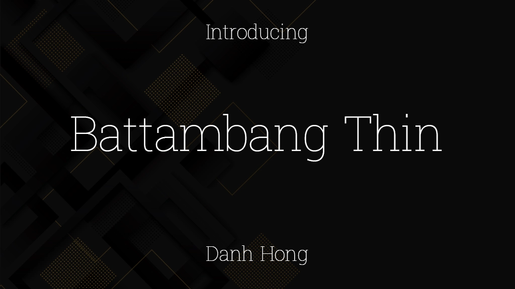 Battambang Thin Font Sample Image 1