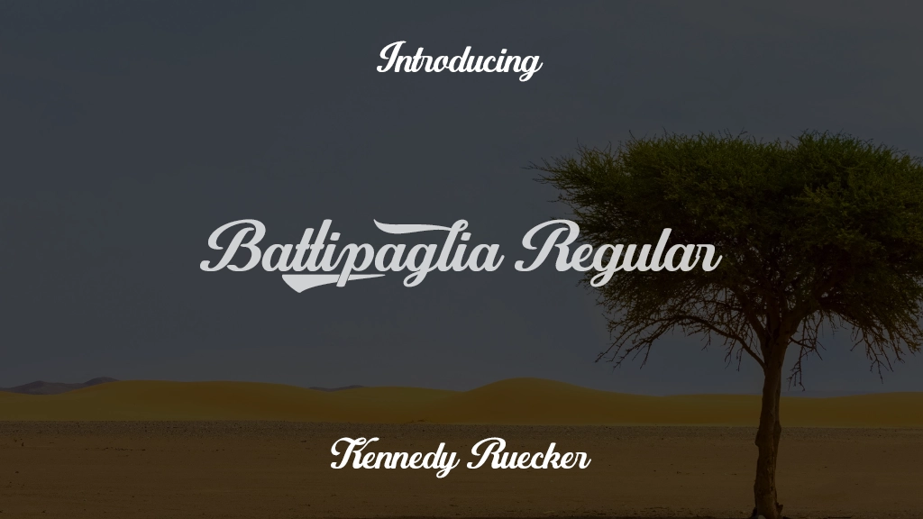 Battipaglia Regular Font Sample Images  1