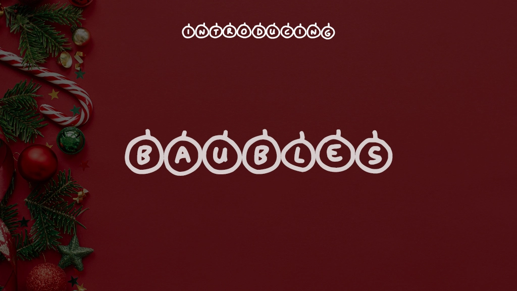 Baubles Font Sample Images  1