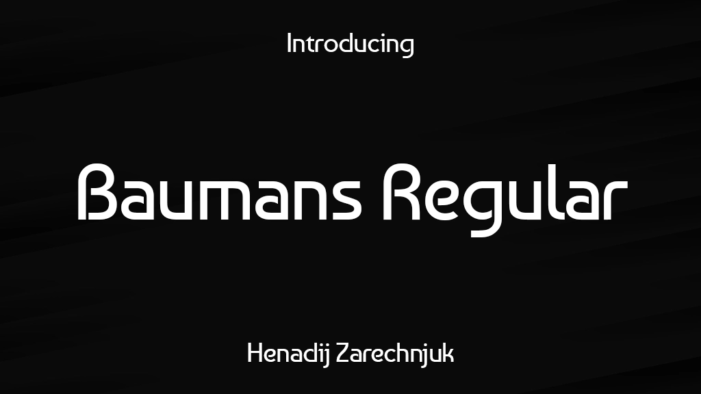 Baumans Regular Font Sample Image 1