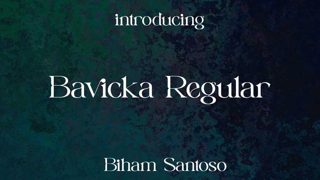 Bavicka Regular Font Sample Images  1