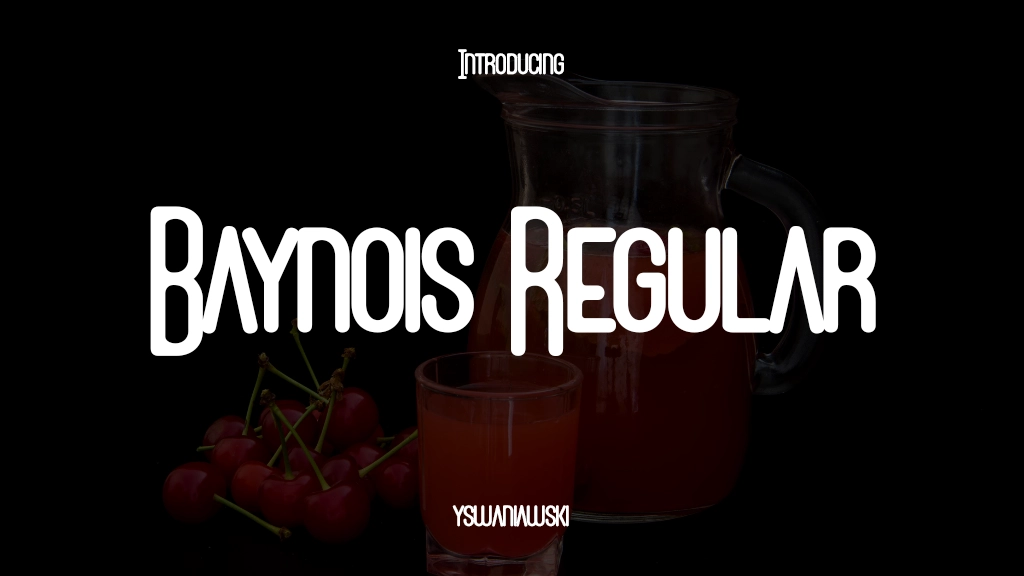 Baynois Regular Font Sample Image 1