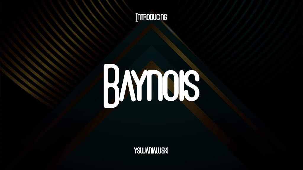 Baynois Font Sample Image 1