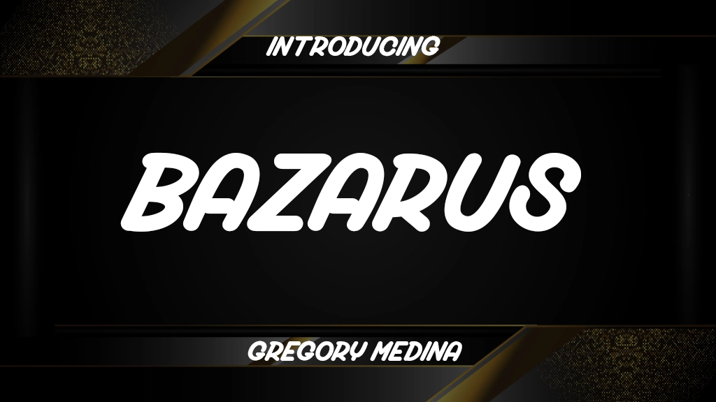 Bazarus_PersonalUseOnly Regular Font Sample Image 1