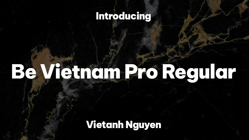 Be Vietnam Pro Regular Font Sample Image 1