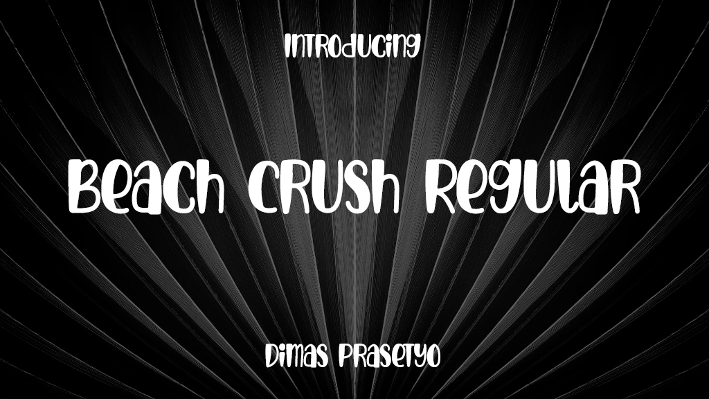 Beach Crush Regular Font Sample Image 1