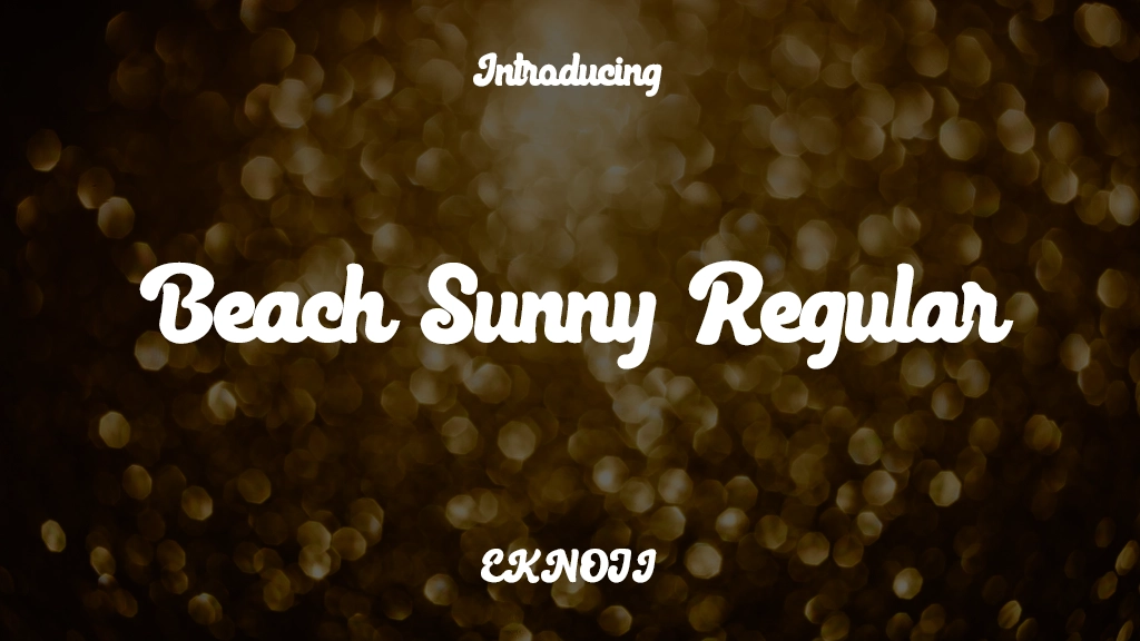 Beach Sunny Regular Font Sample Image 1