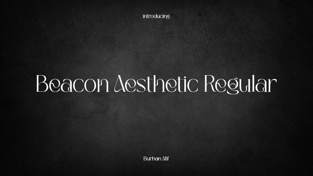 Beacon Aesthetic Regular Font Sample Images  1