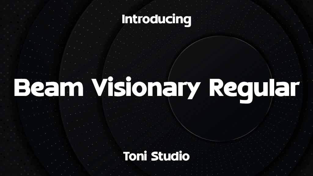 Beam Visionary Regular Font Sample Image 1