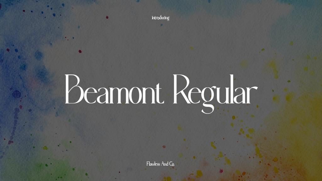 Beamont Regular Font Sample Images  1