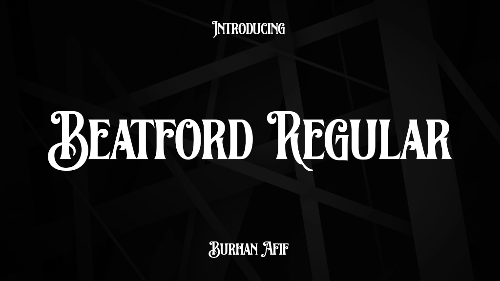 Beatford Regular Font Sample Image 1