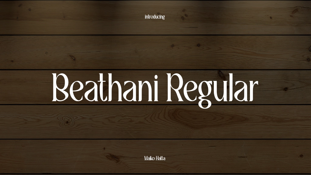 Beathani Regular Font Sample Images  1