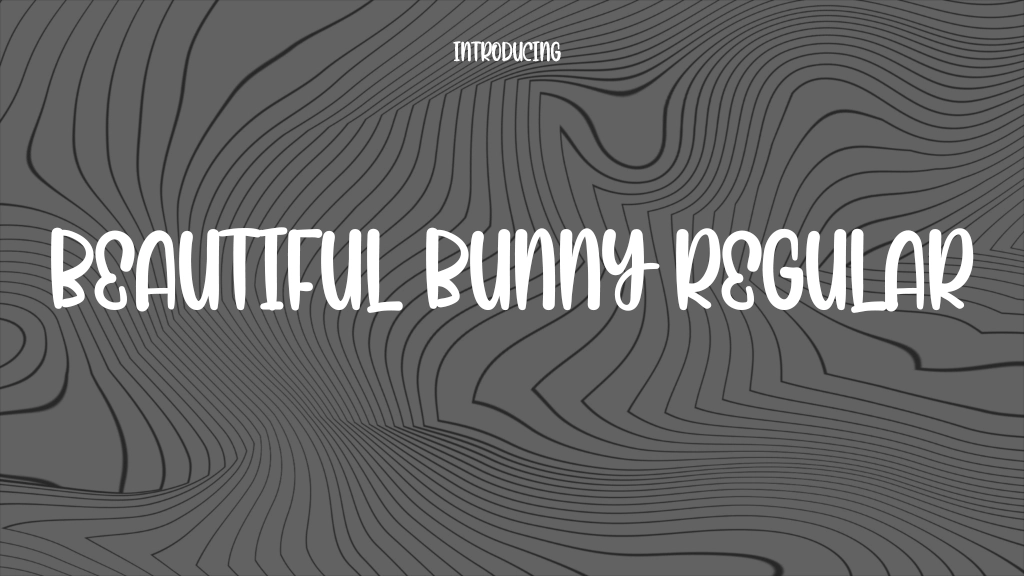 Beautiful Bunny Regular Font Sample Image 1