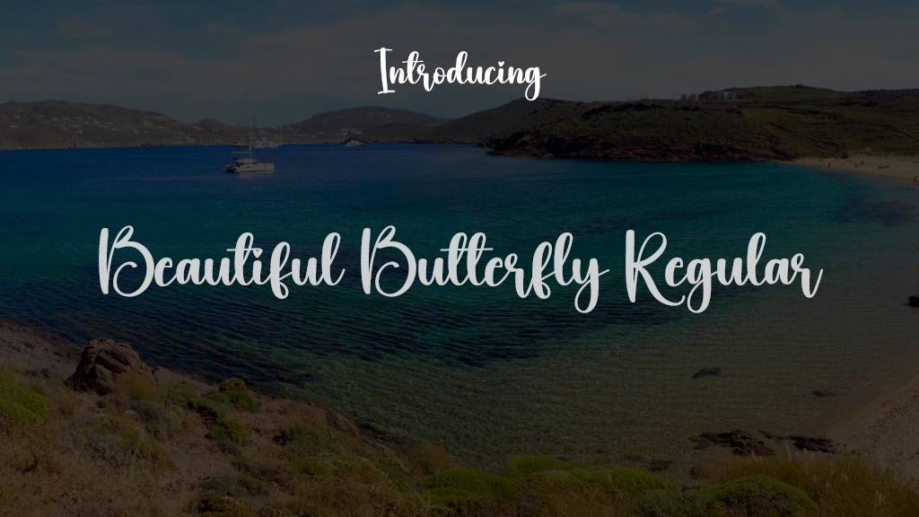 Beautiful Butterfly Regular フォントサンプル画像  1