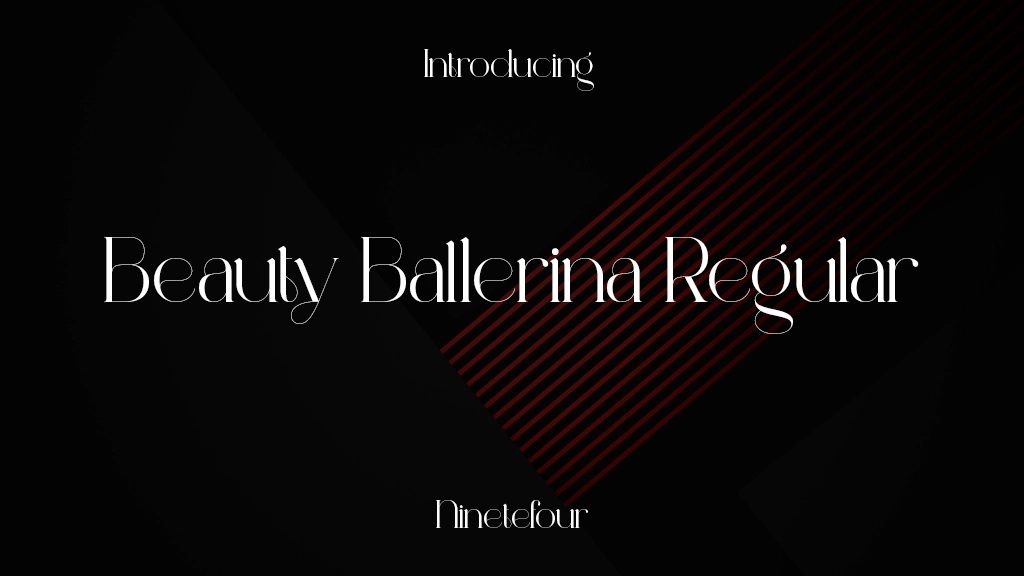 Beauty Ballerina Regular Font Sample Image 1