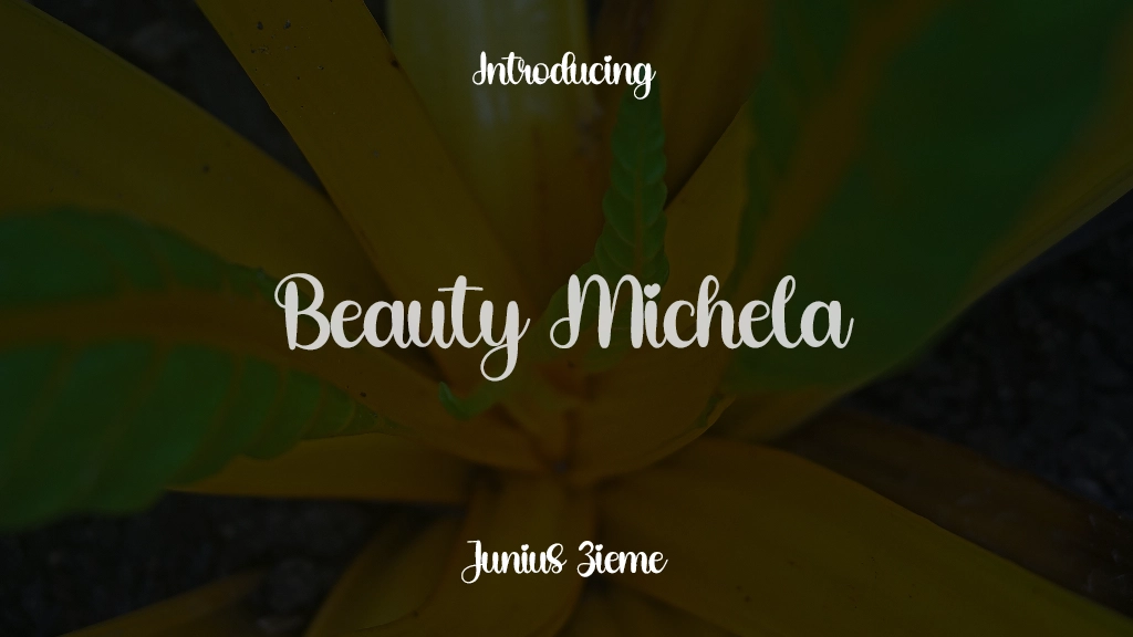 Beauty Michela Font Sample Images  1