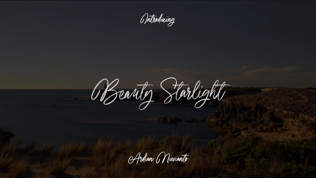 Beauty Starlight Font Sample Images  1