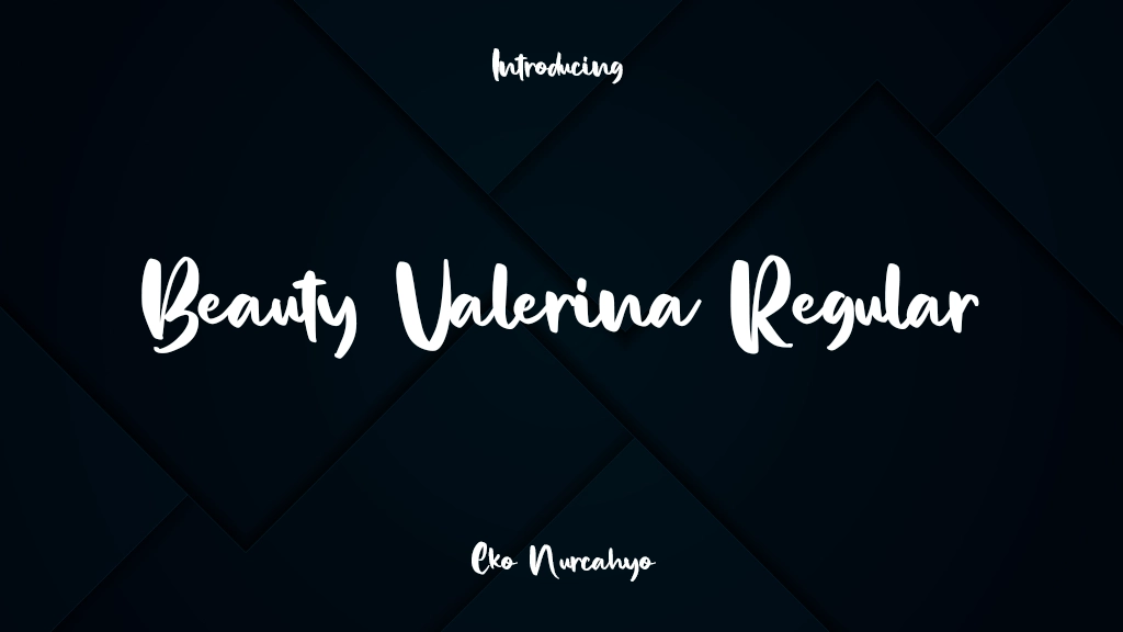 Beauty Valerina Regular Font Sample Image 1