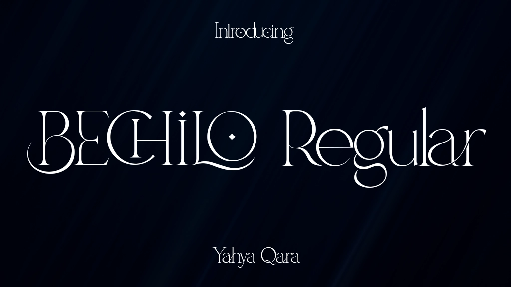 Bechilo Regular Font Sample Image 1