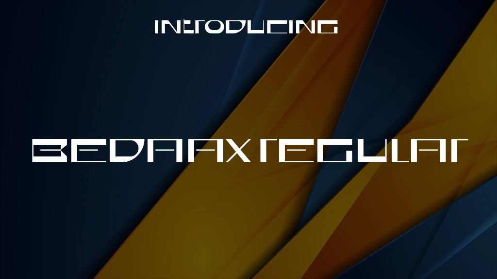 Bedaax Regular Font Sample Image 1