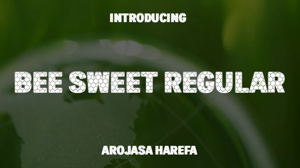 Bee Sweet Regular Font Sample Image 1