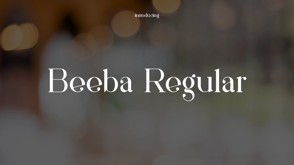 Beeba Regular Font Sample Images  1