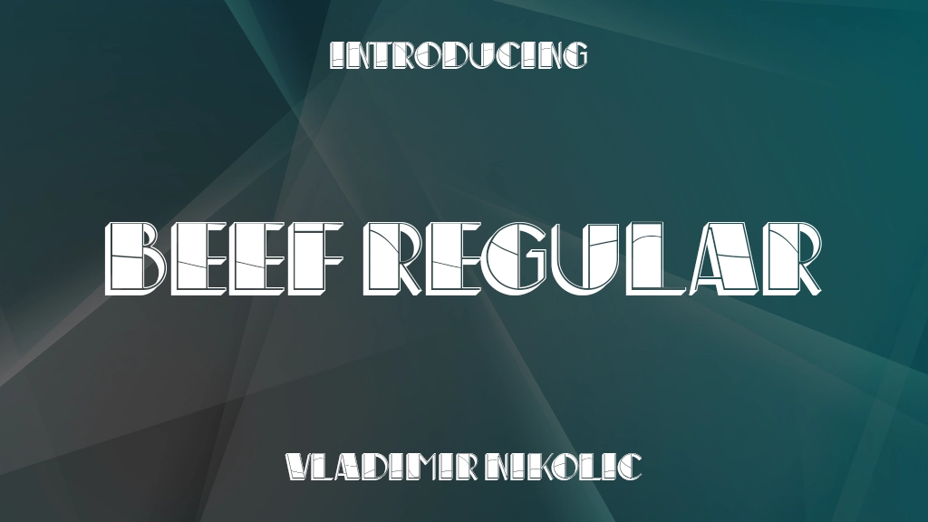 Beef Regular Font Sample Image 1