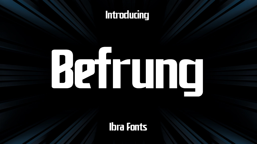 Befrung Personal Font Sample Image 1