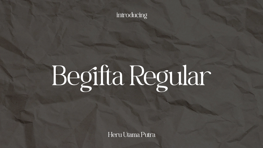 Begifta Regular Font Sample Images  1