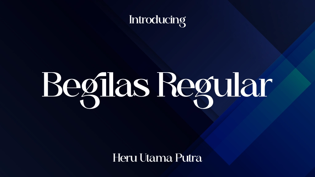 Begilas Regular Font Sample Image 1