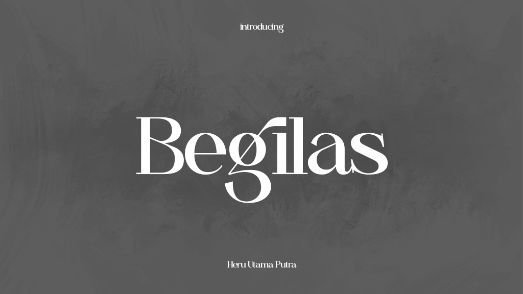 Begilas 字体样本图像  1