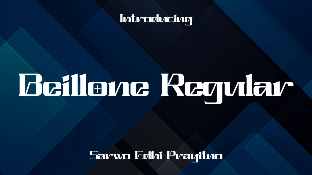 Beillone Regular Font Sample Image 1