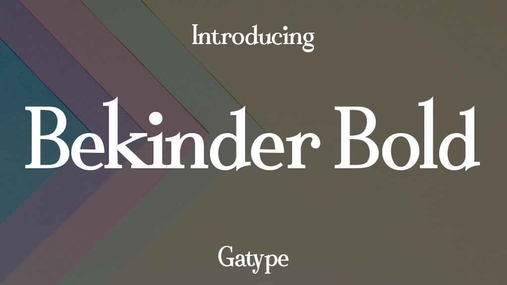 Bekinder Bold Italic Font Sample Image 1