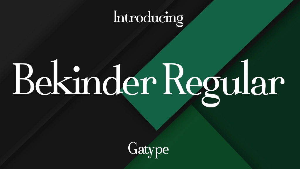 Bekinder Regular Font Sample Image 1