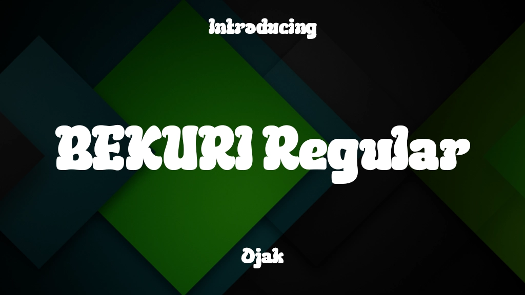 BEKURI Trial Regular Font Sample Image 1