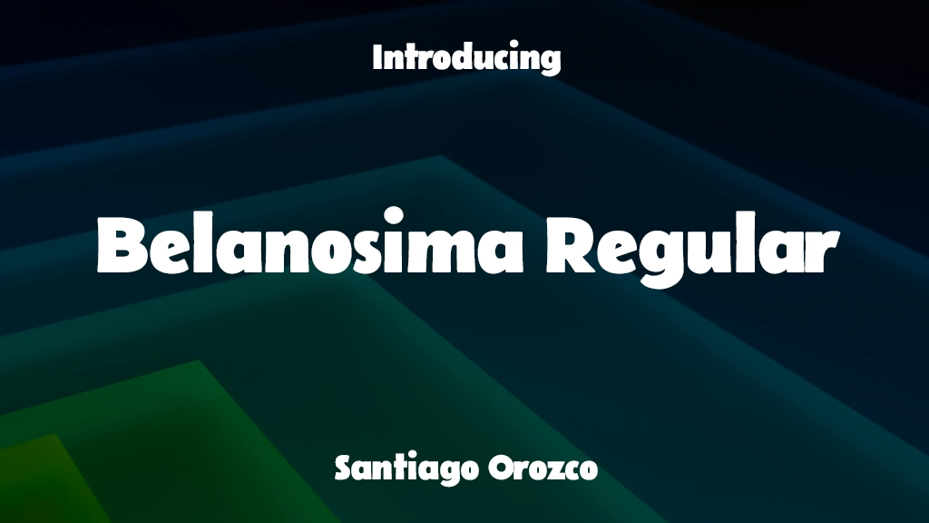 Belanosima Regular Font Sample Image 1