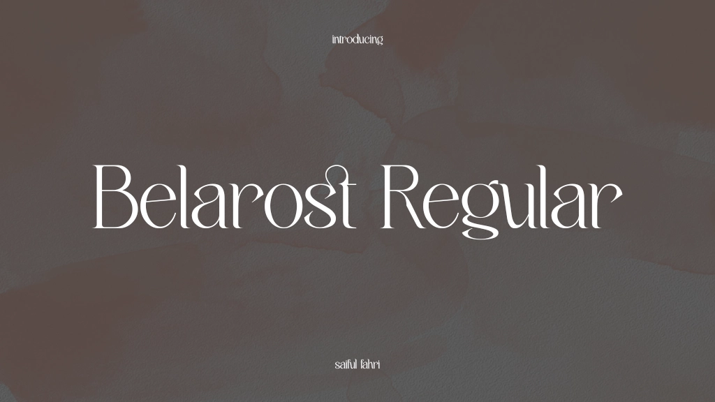 Belarost Regular Font Sample Images  1