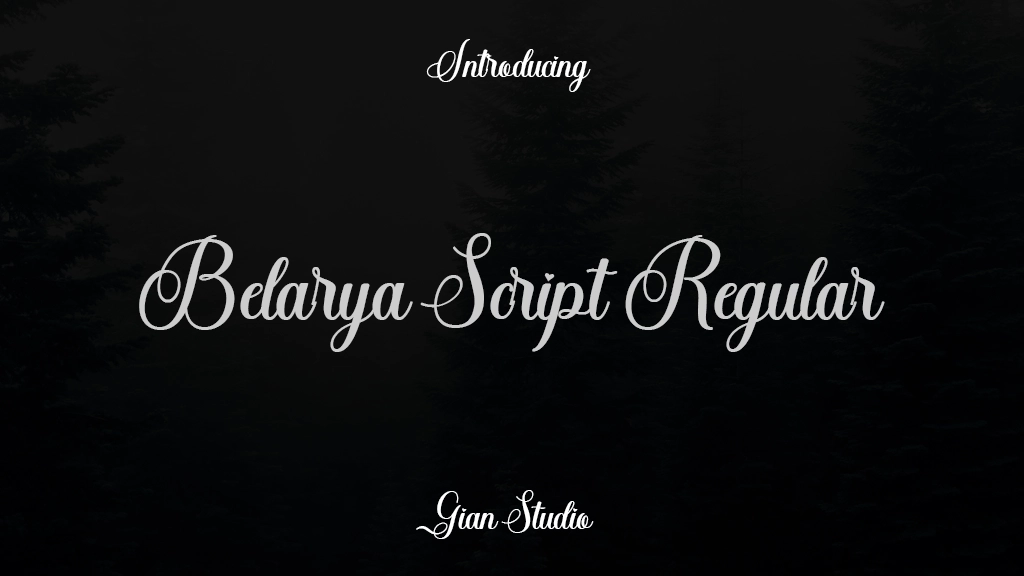 Belarya Script Regular Font Sample Images  1