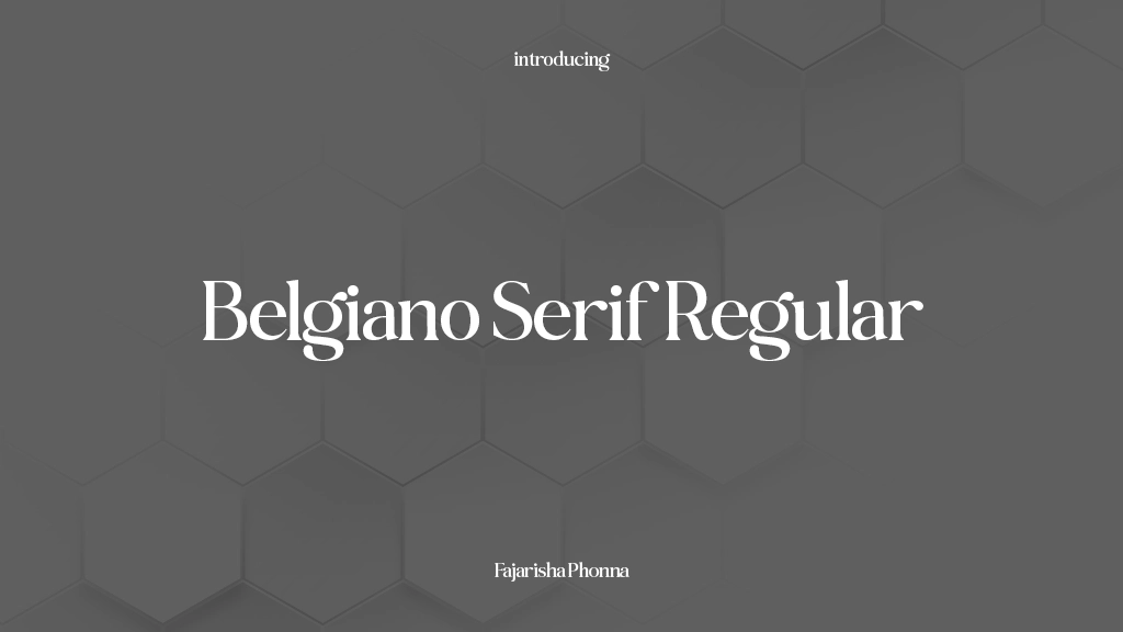 Belgiano Serif Regular Font Sample Images  1